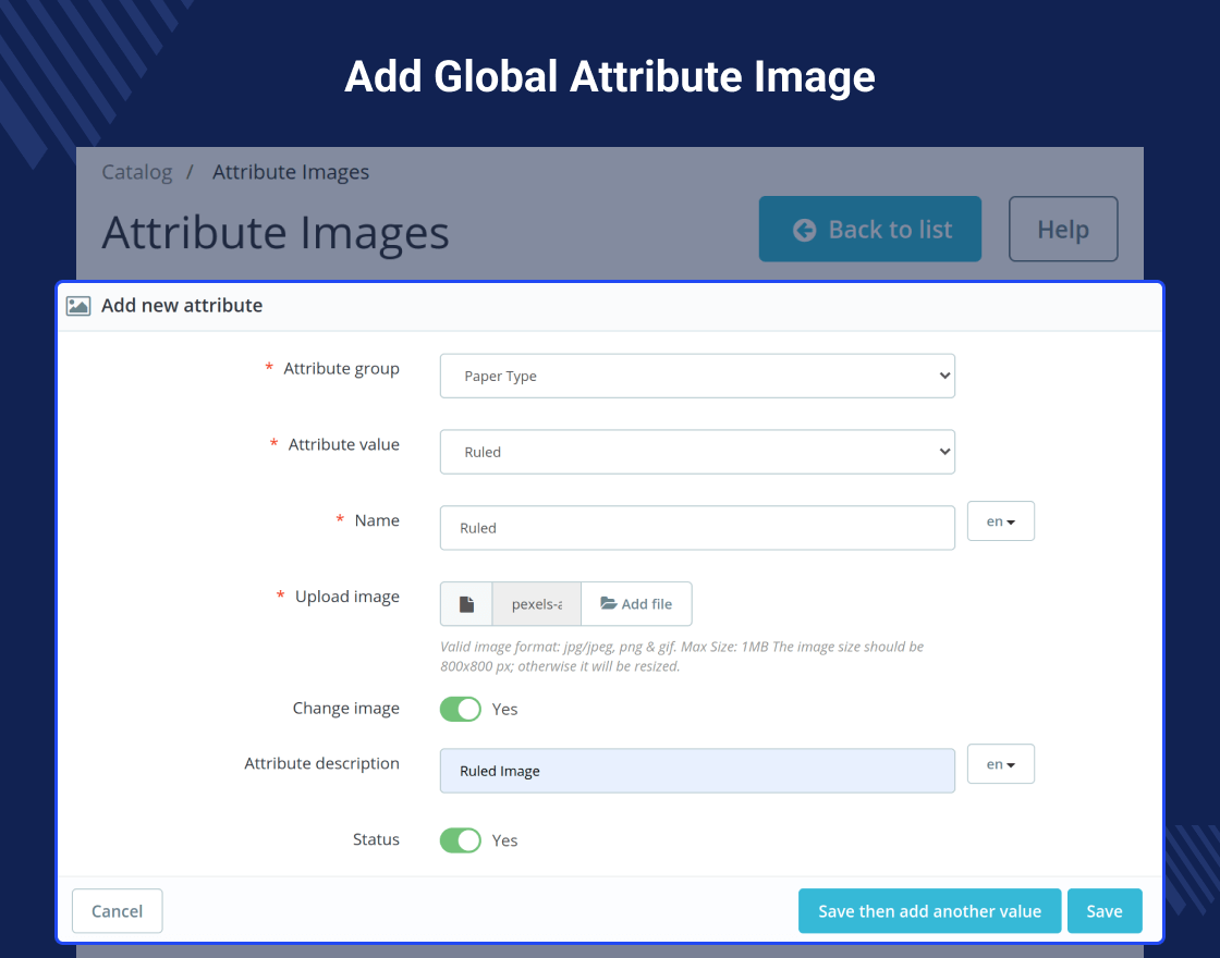 Prestashop Product Attribute Image