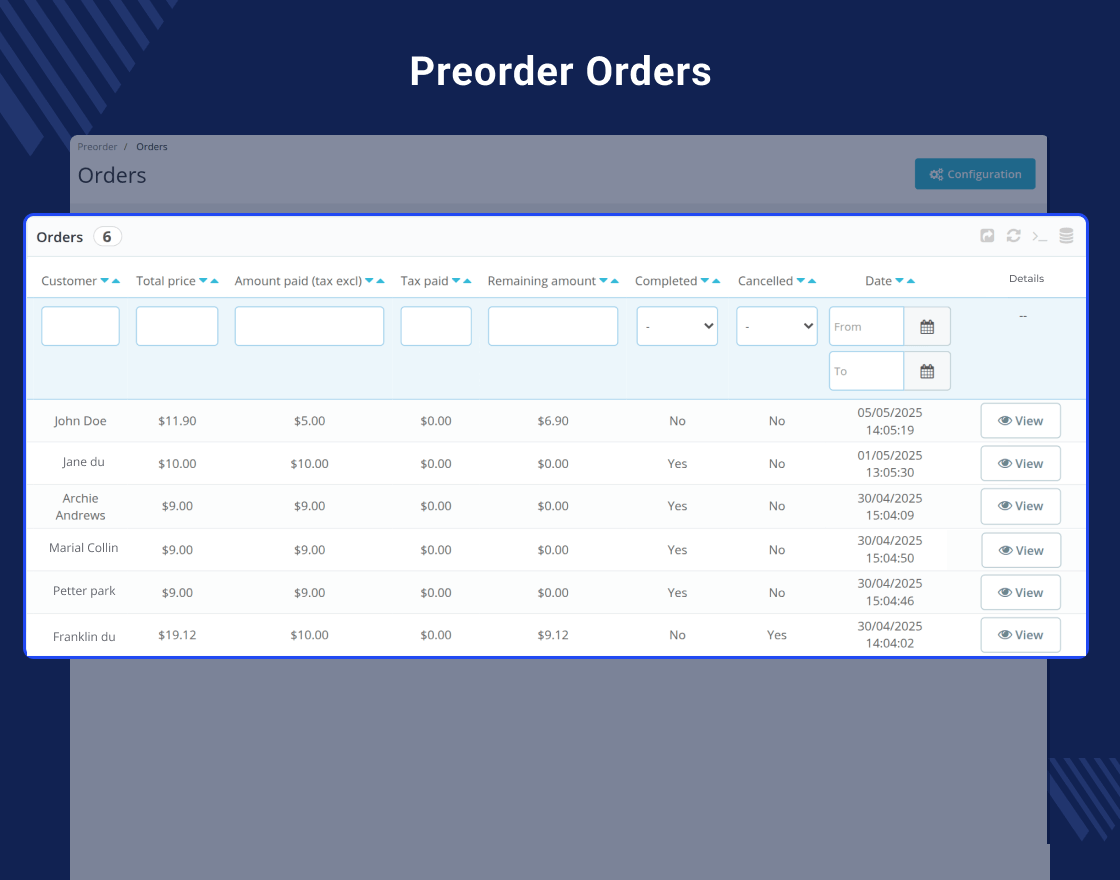 Prestashop Preorder