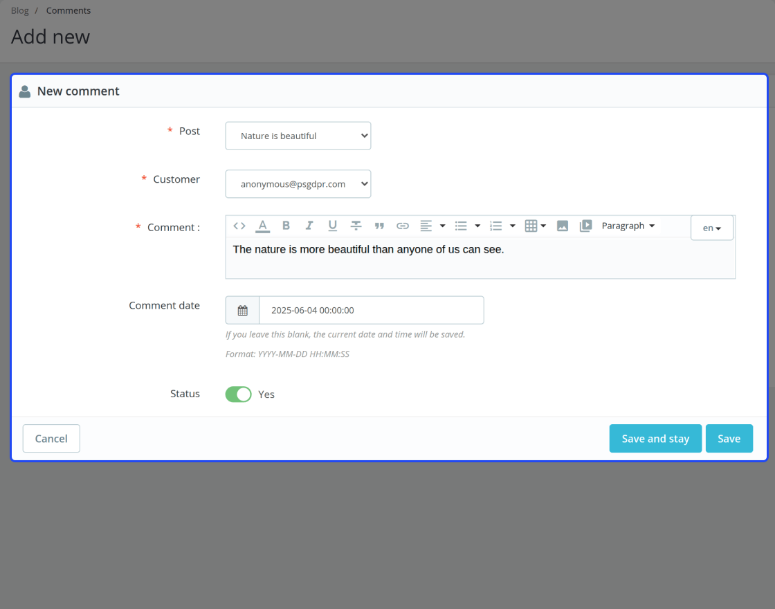 Prestashop Advanced Blog