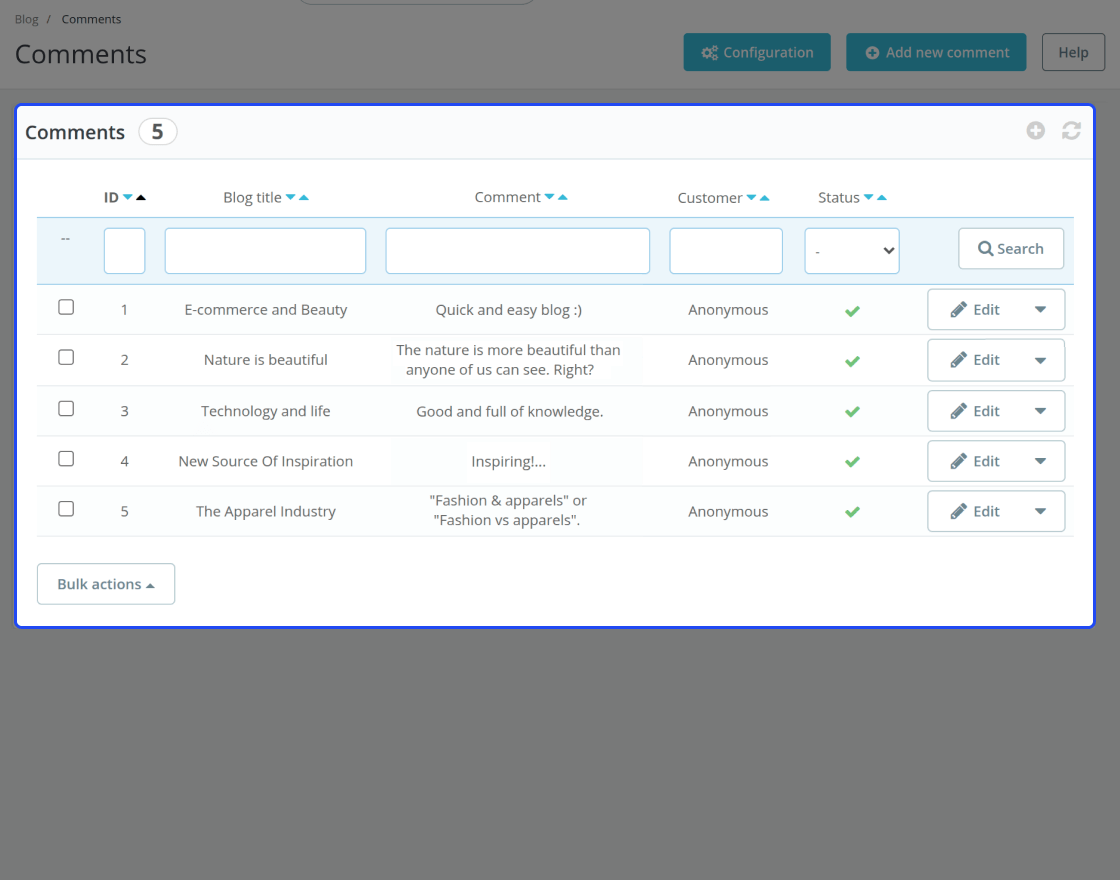 Prestashop Advanced Blog