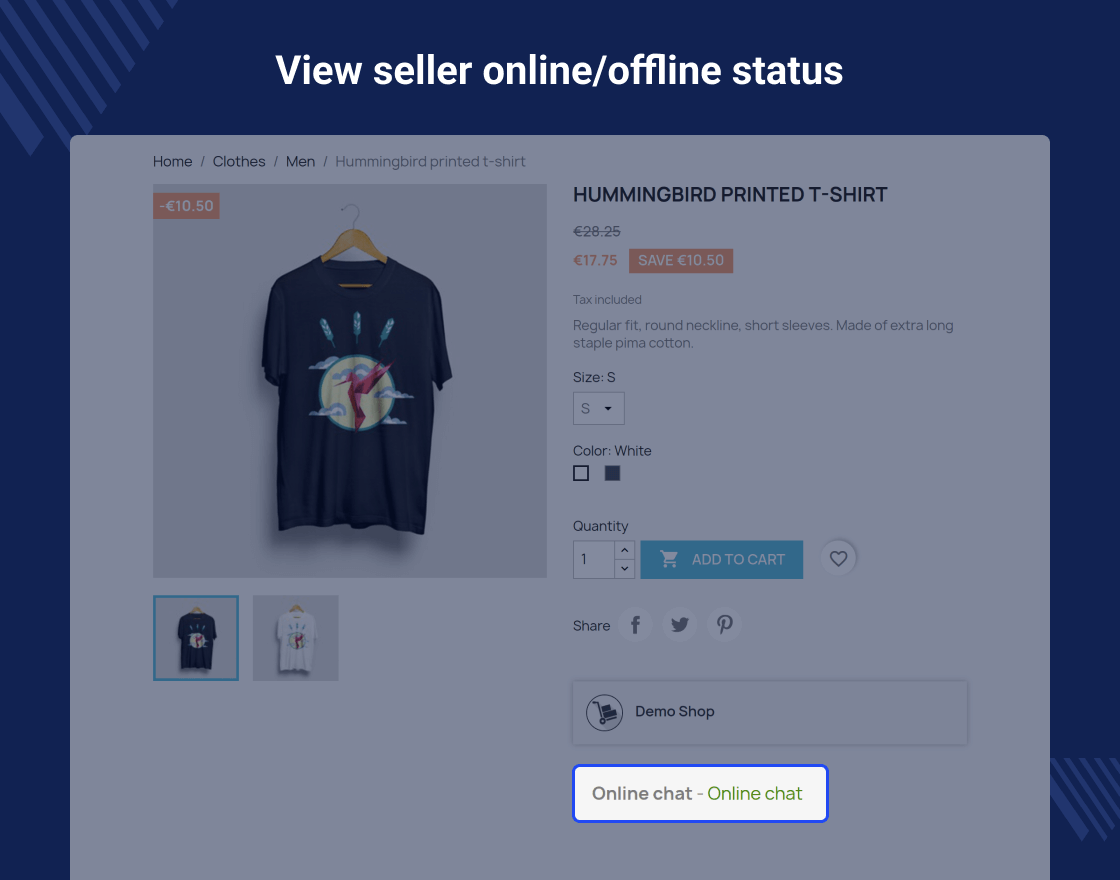 PrestaShop Marketplace Seller Buyer Chat 