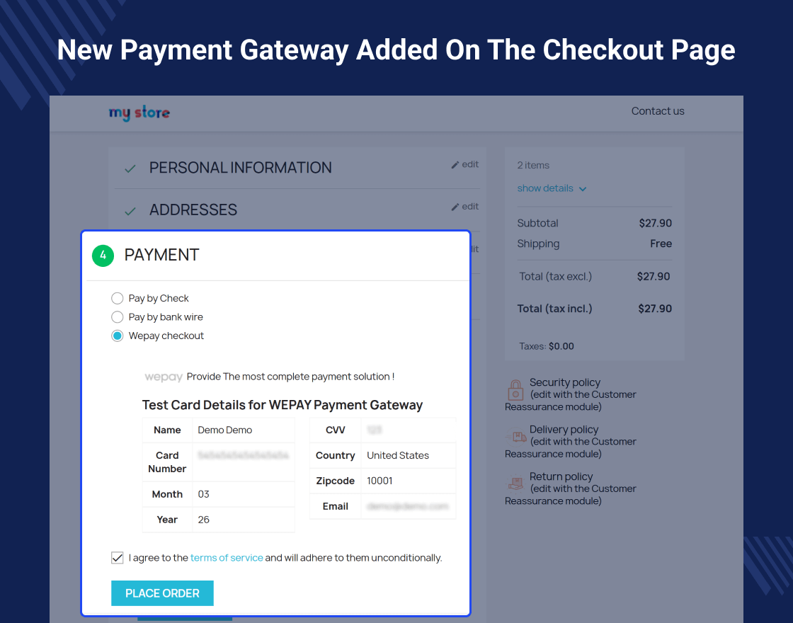PrestaShop WePay Payment Gateway | Payment extension - WebKul
