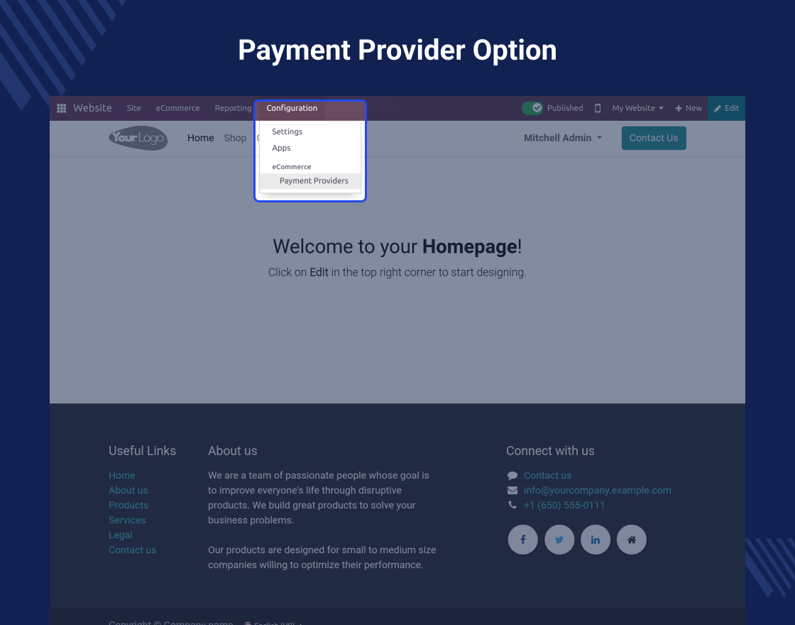 Odoo Website Axepta Payment Gateway
