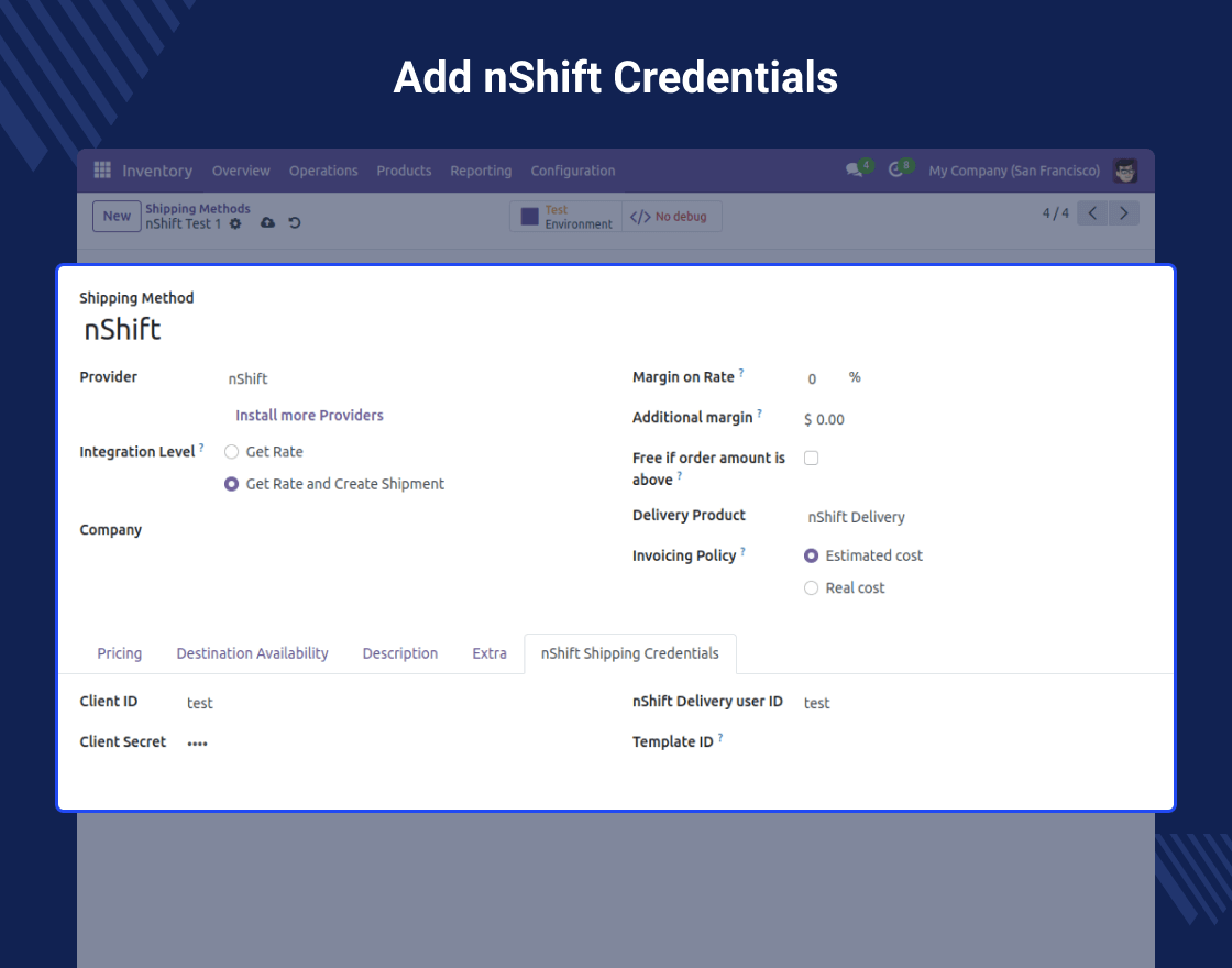 Odoo nShift Delivery Carrier 
