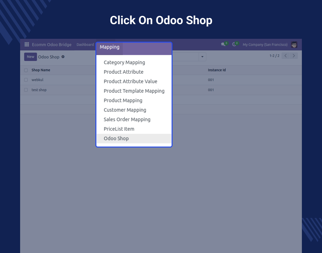 Prestashop Multishop Extension Odoo Connector 