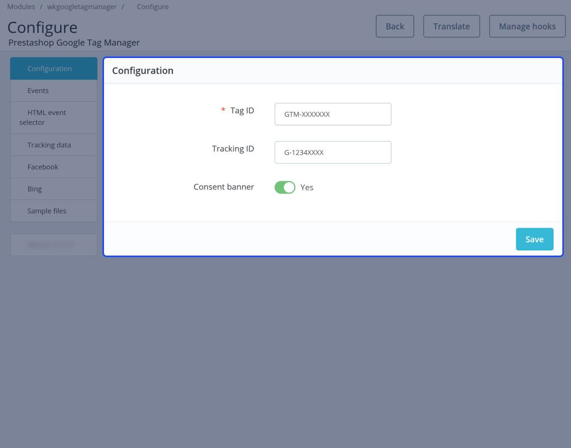 Prestashop Google Tag Manager
