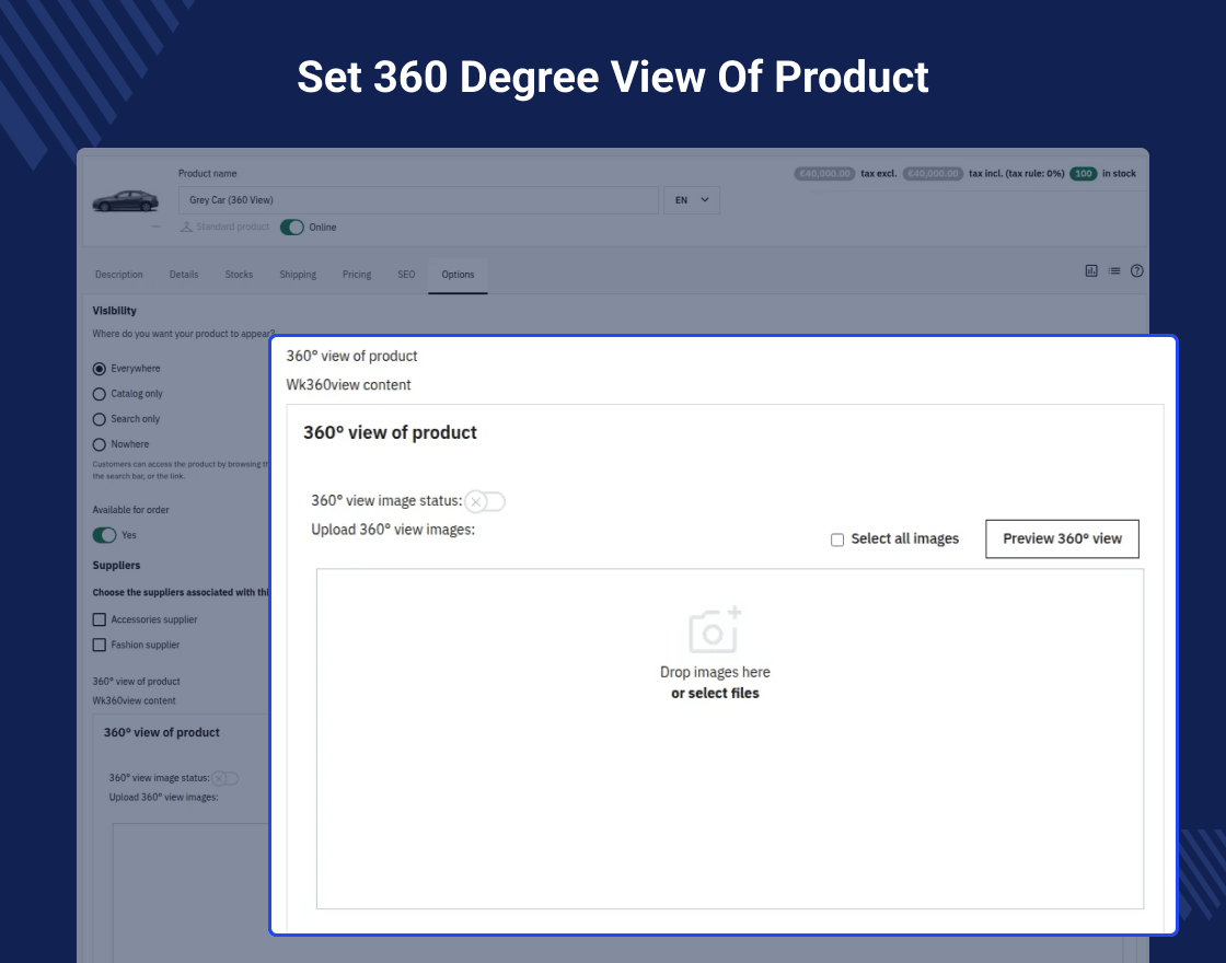 PrestaShop Product 360 Degree View