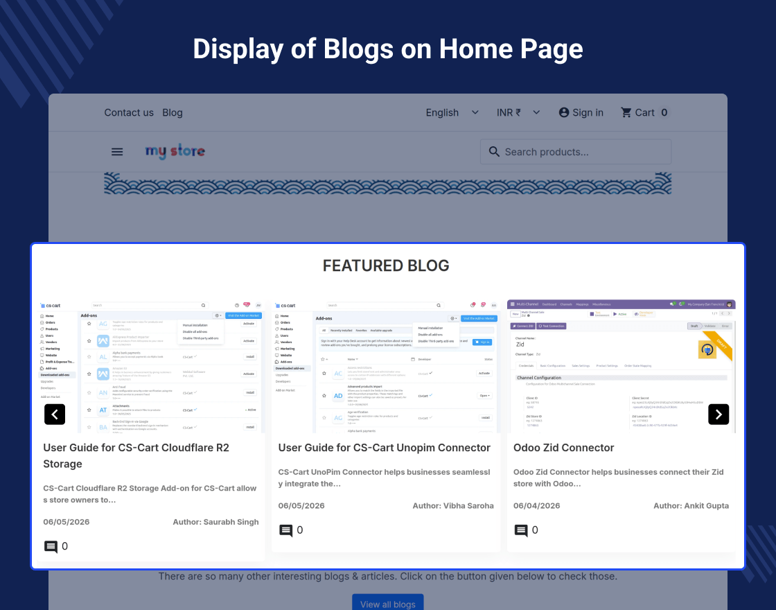 Prestashop WordPress Blog