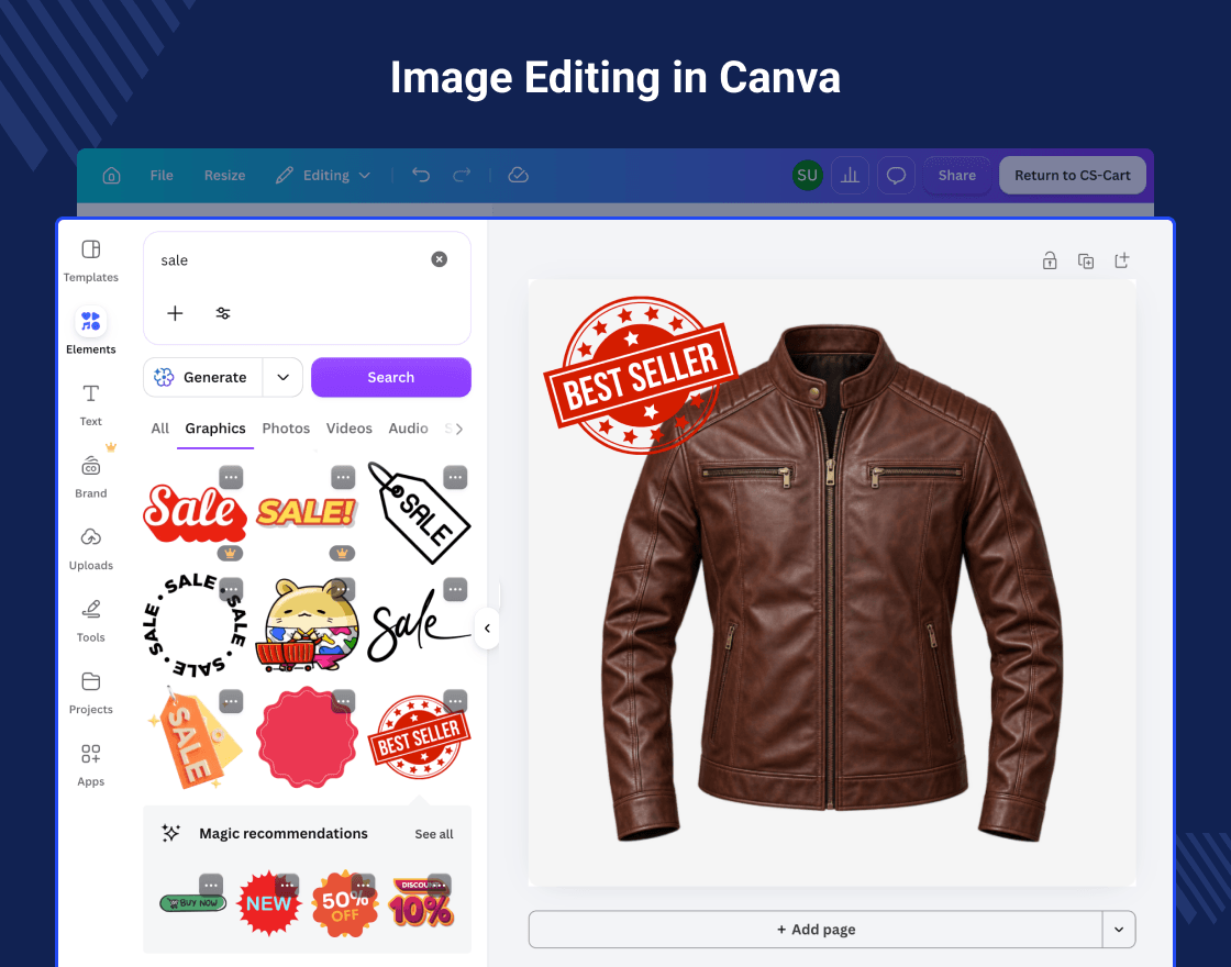 CS-Cart Canva Connect