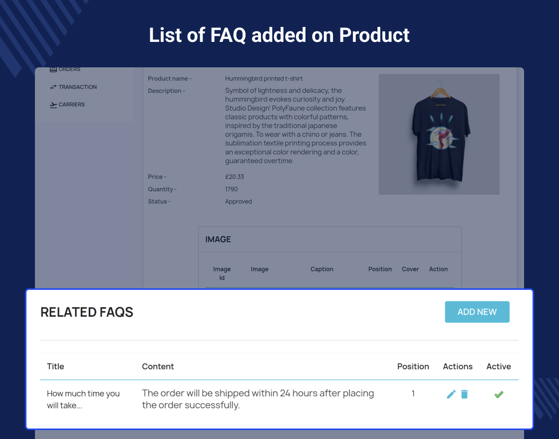 Prestashop Marketplace Product FAQ