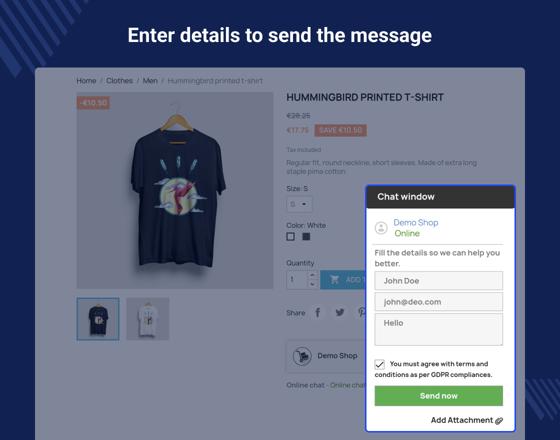 PrestaShop Marketplace Seller Buyer Chat 