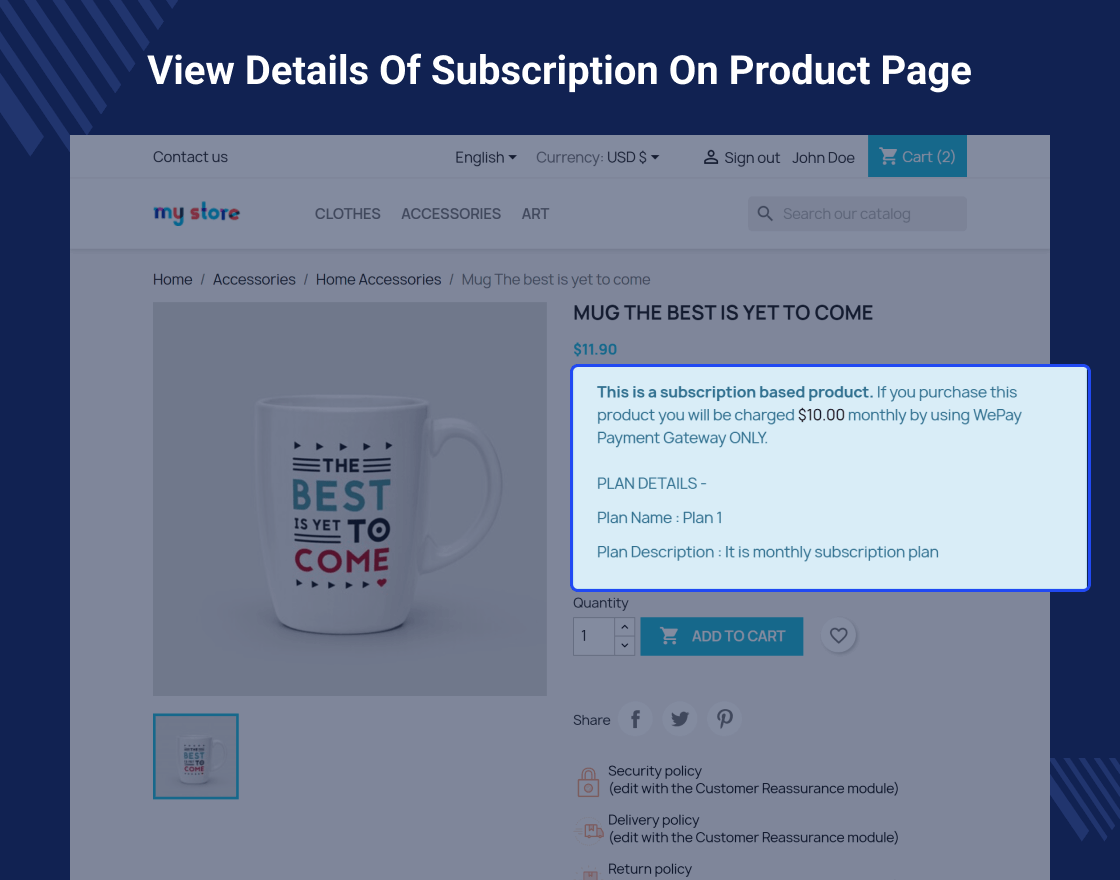 PrestaShop WePay Payment Gateway