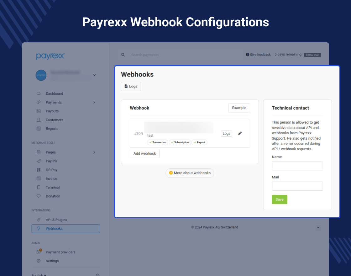 Odoo Payment Payrexx Recurring