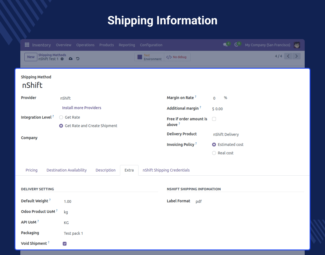 Odoo nShift Delivery Carrier 