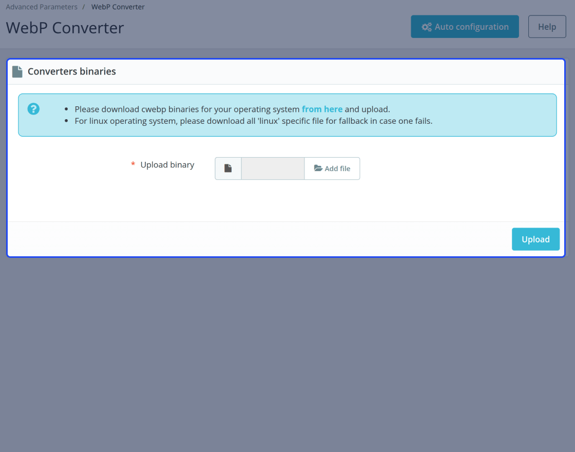 Prestashop Google webP Image Converter