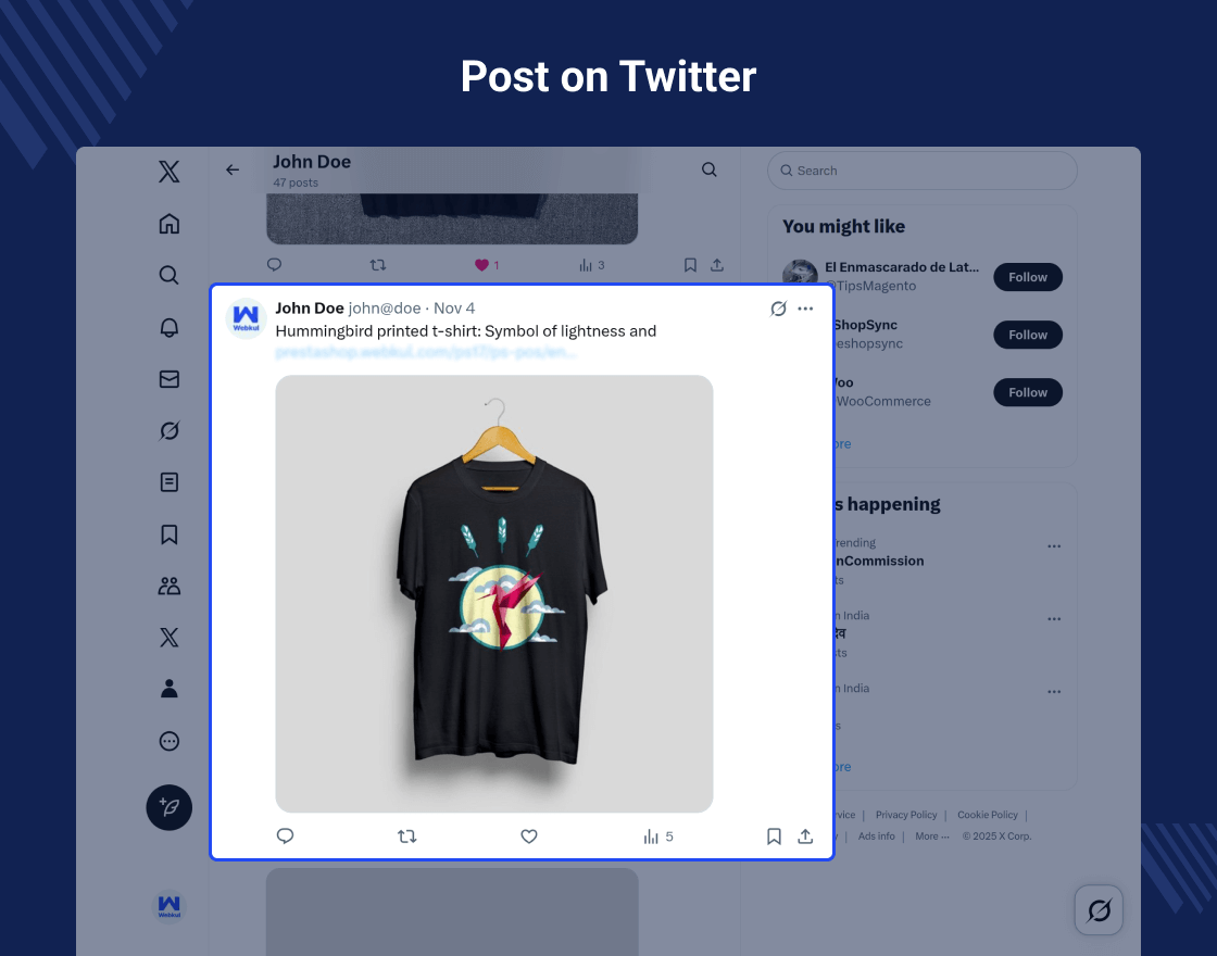 Prestashop Multi-Social Posts