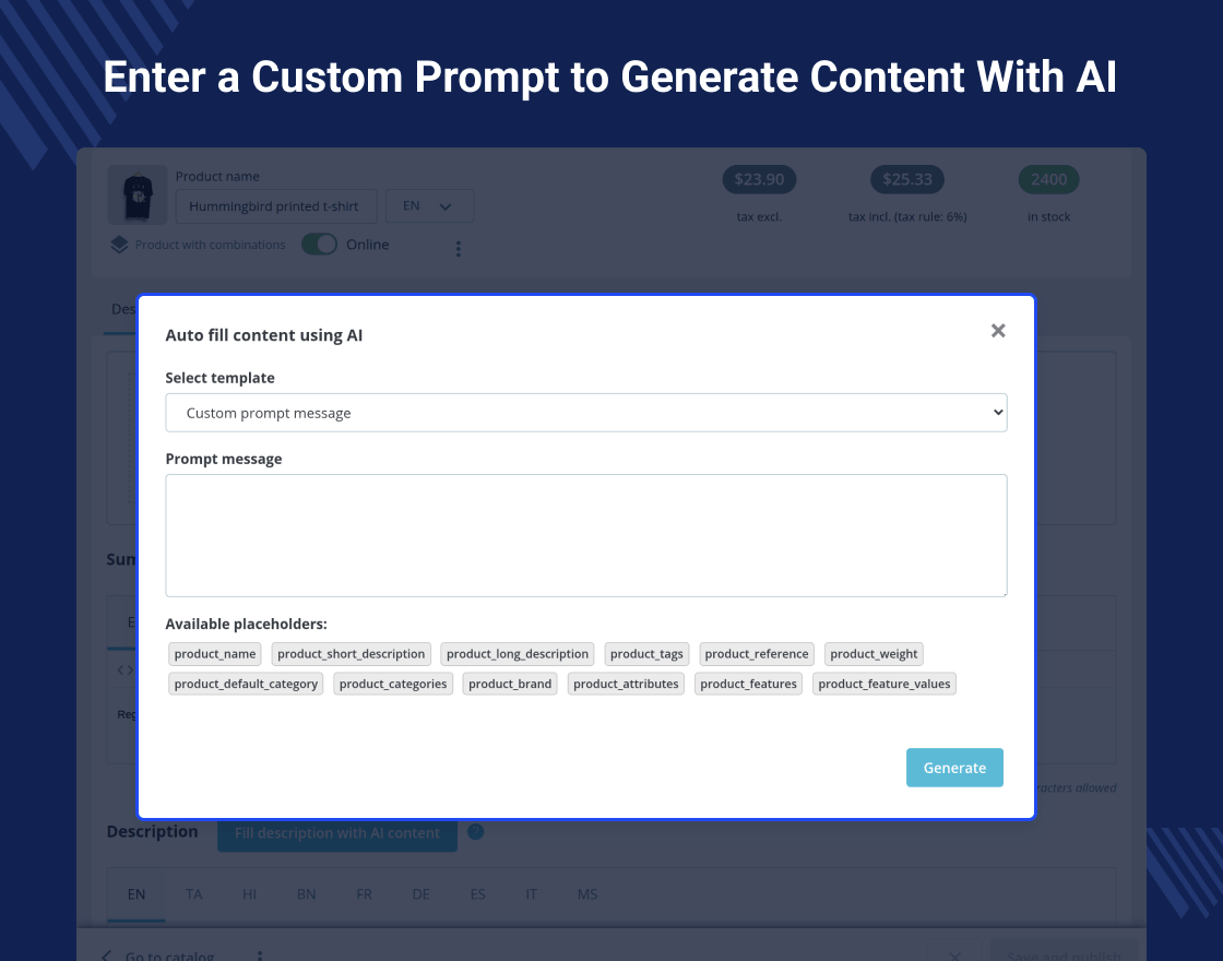 Prestashop AI Engine (ChatGPT)