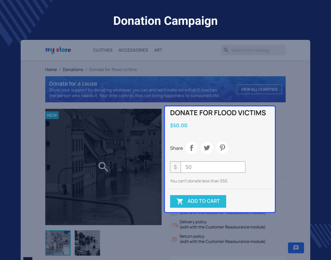 Prestashop Donate To Charity