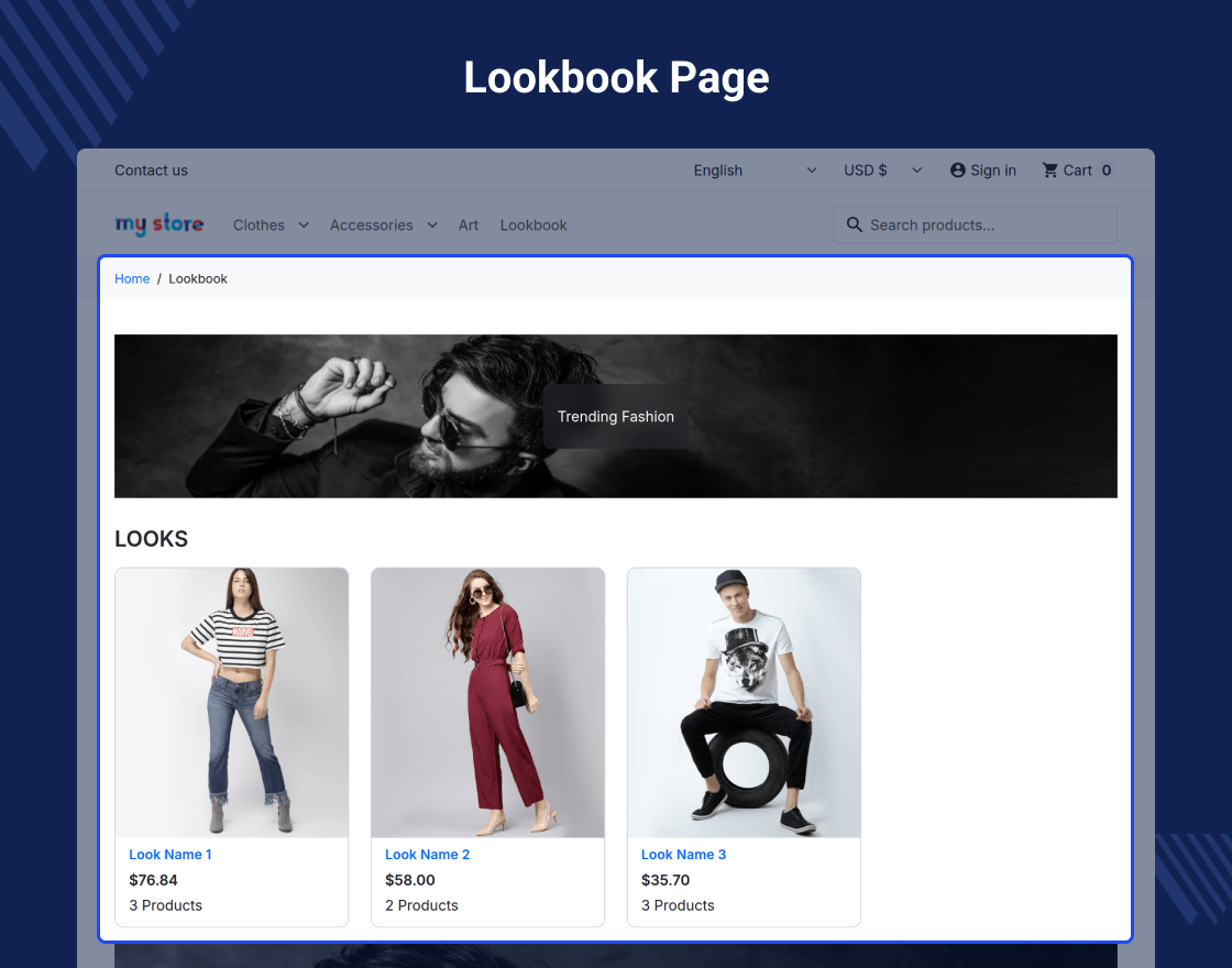 Prestashop Shop The Look | Lookbook