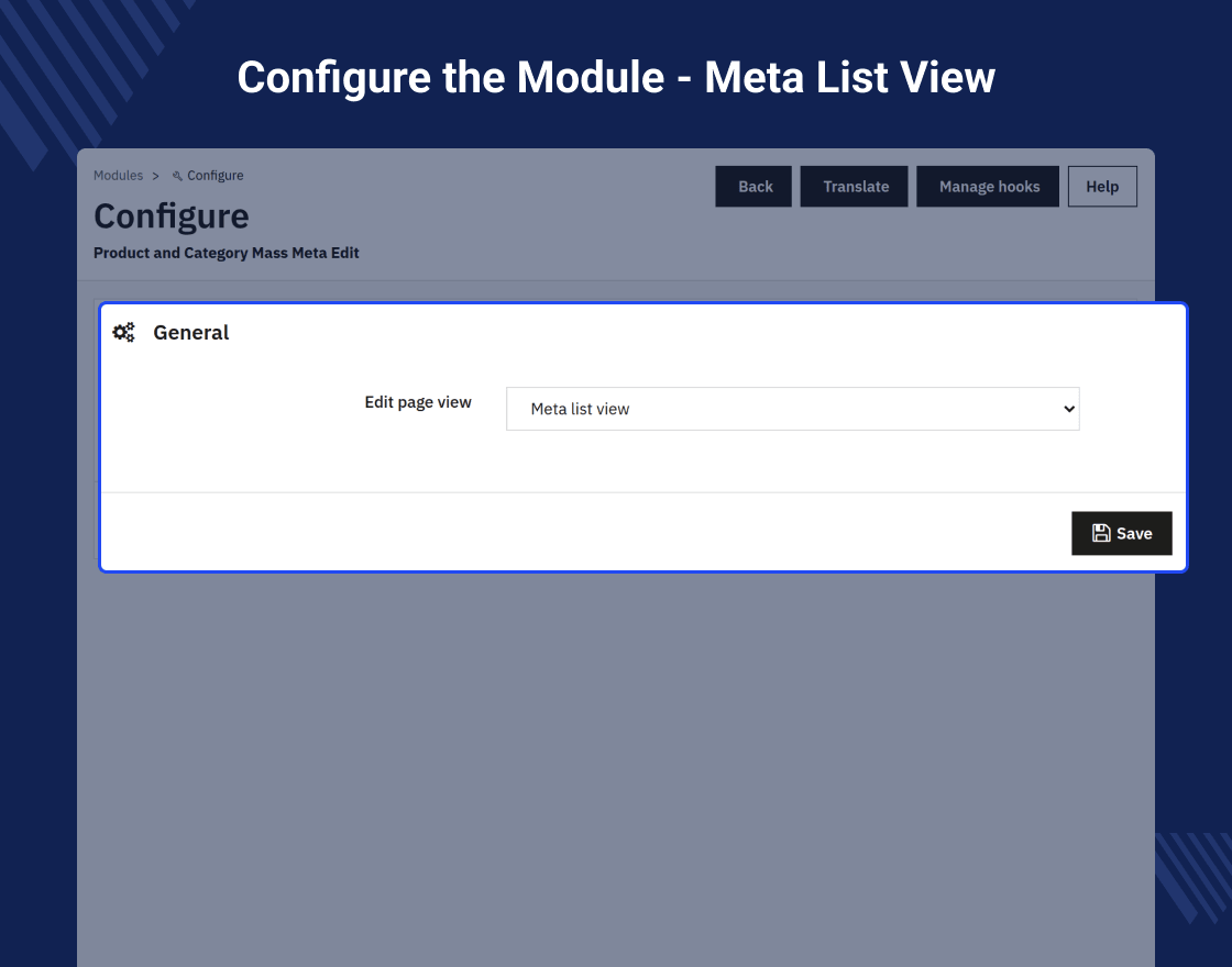 Prestashop Custom Product & Category Meta Details