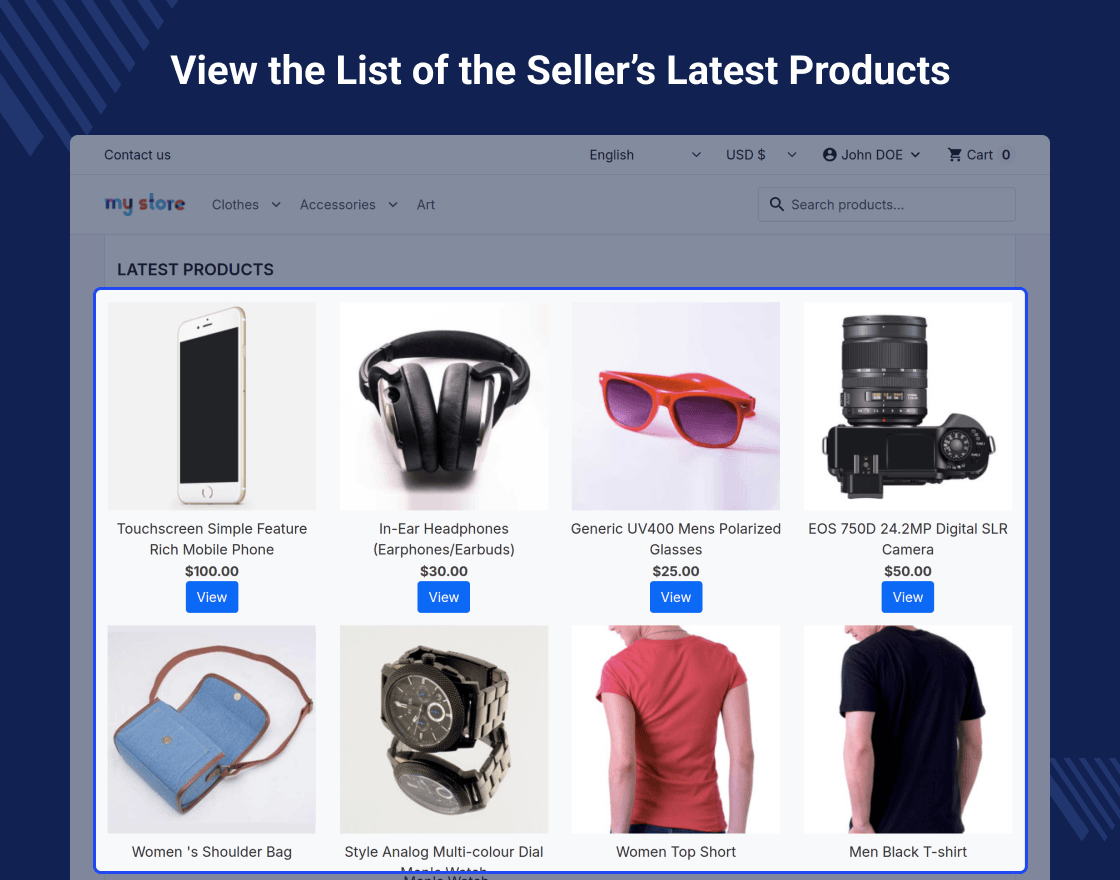 Prestashop Marketplace Seller List