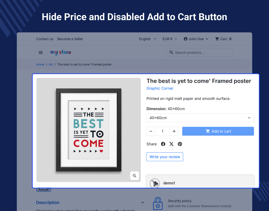 PrestaShop Marketplace Product Management