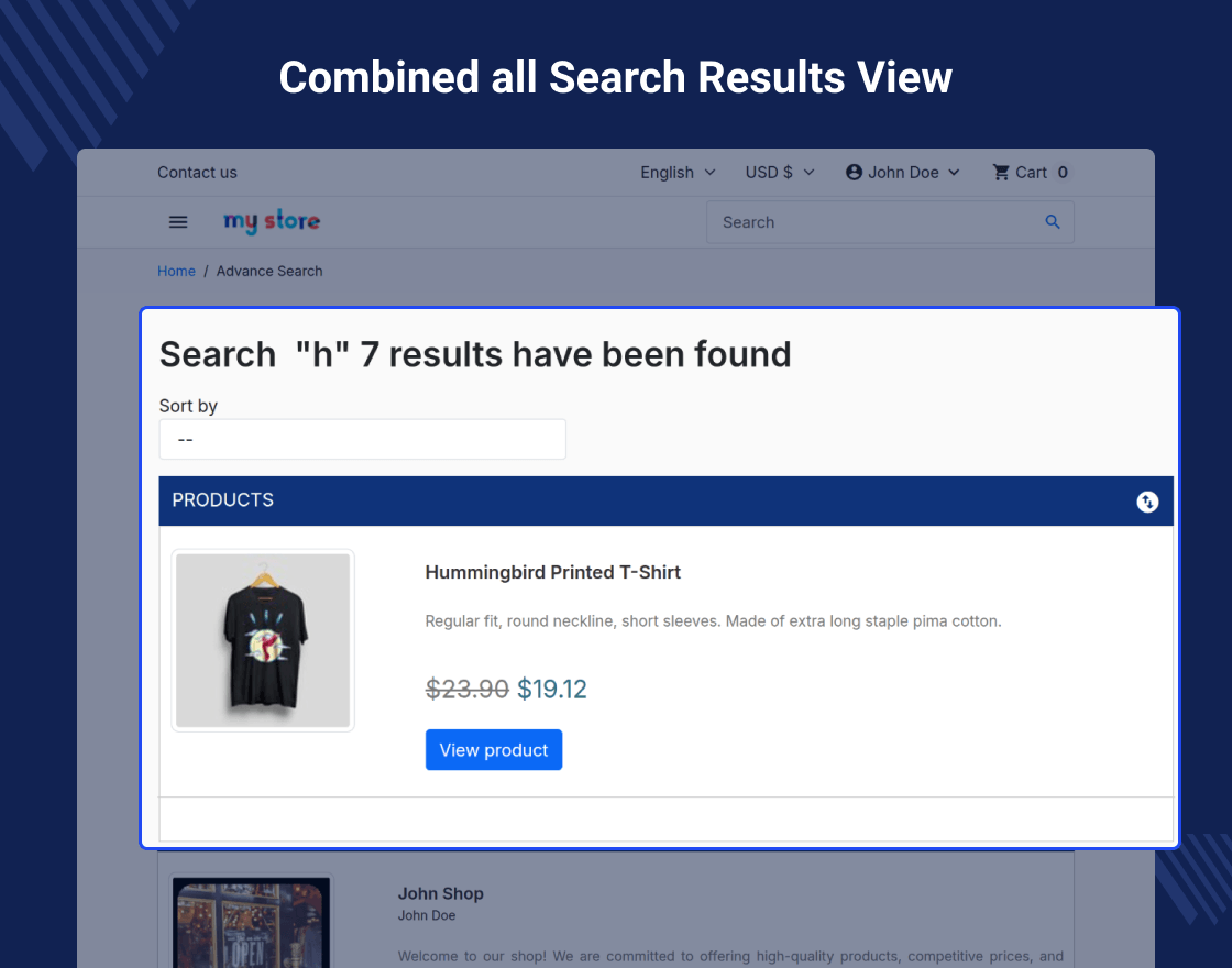 Prestashop Marketplace Advance Search Box