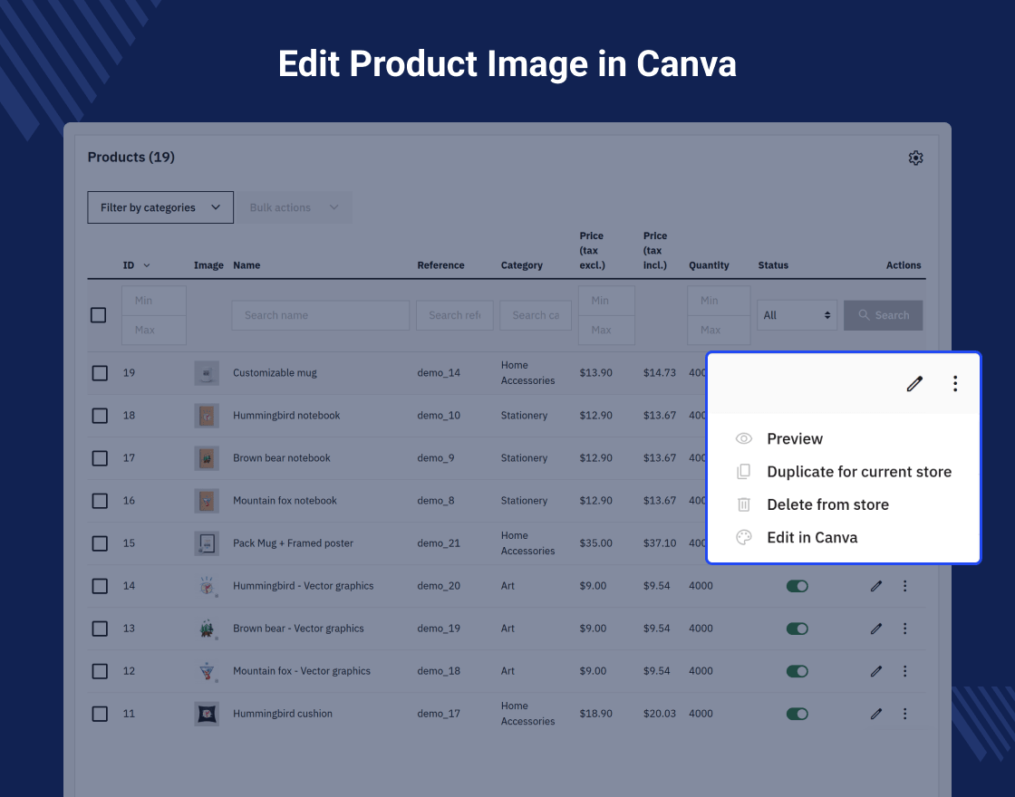 PrestaShop Canva Connect