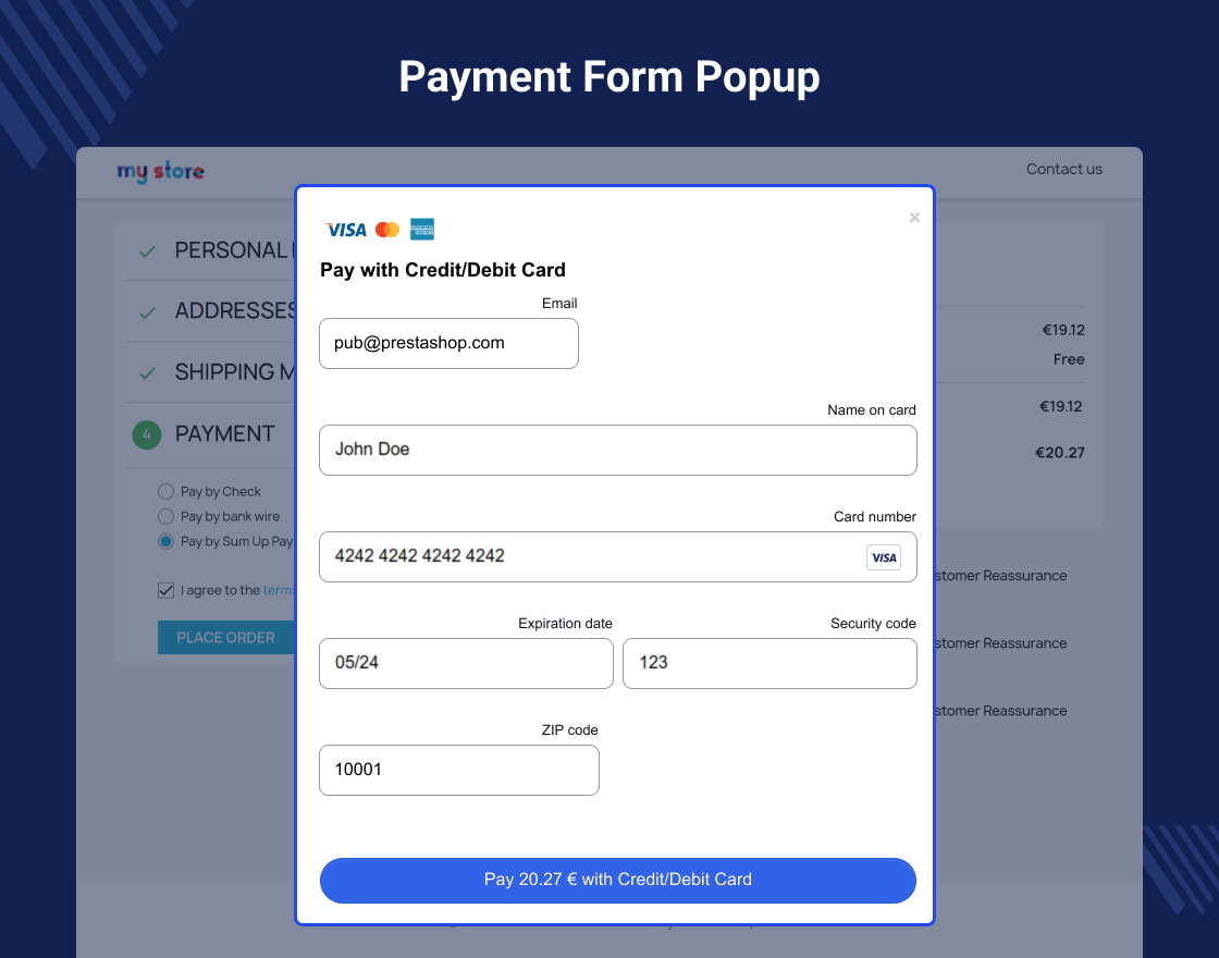 Prestashop SumUp Payment