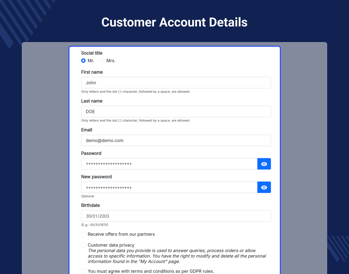 Prestashop GDPR Compliance | Data Protection & EU Cookie Law