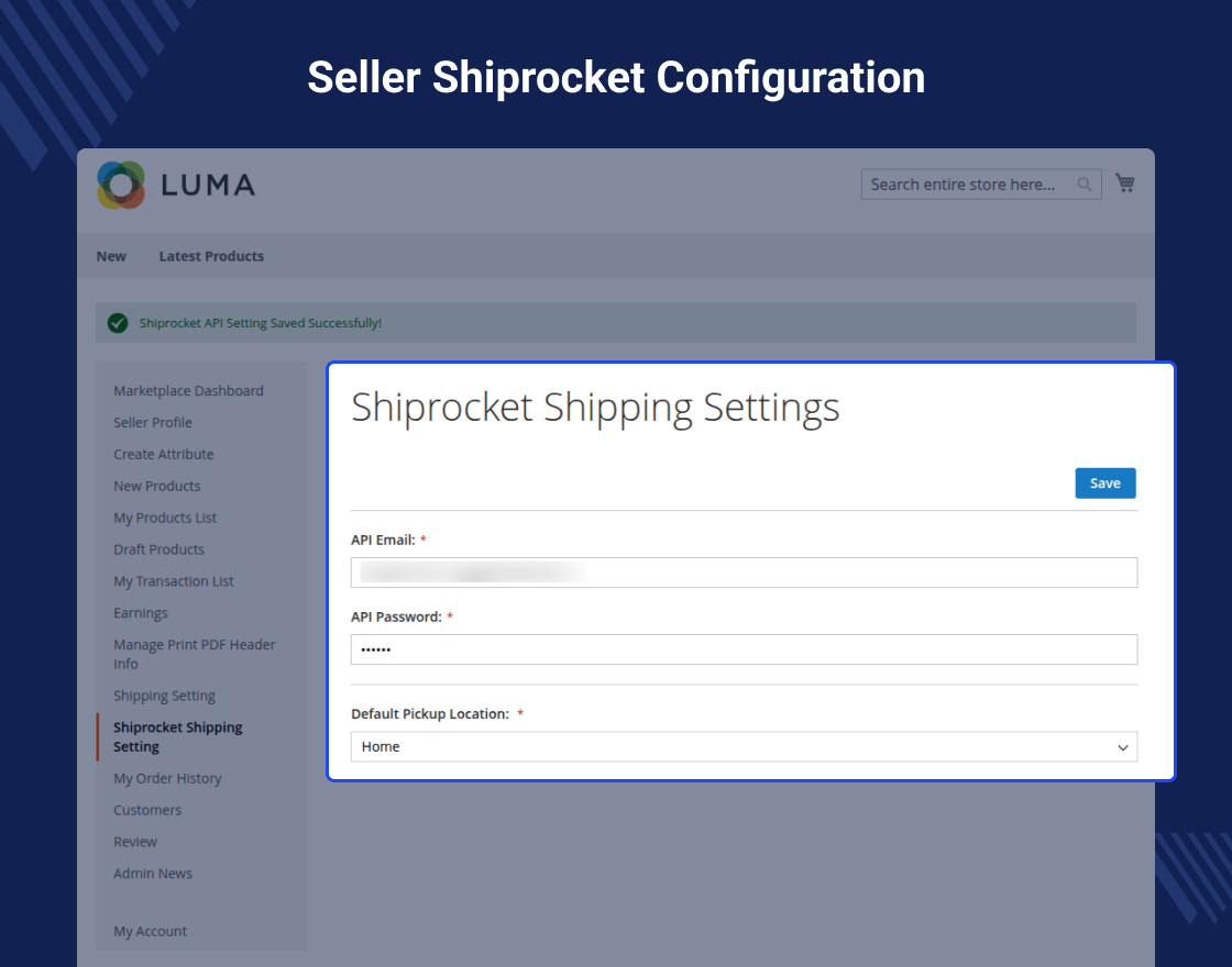 Magento 2 Multi Vendor Shiprocket Integration