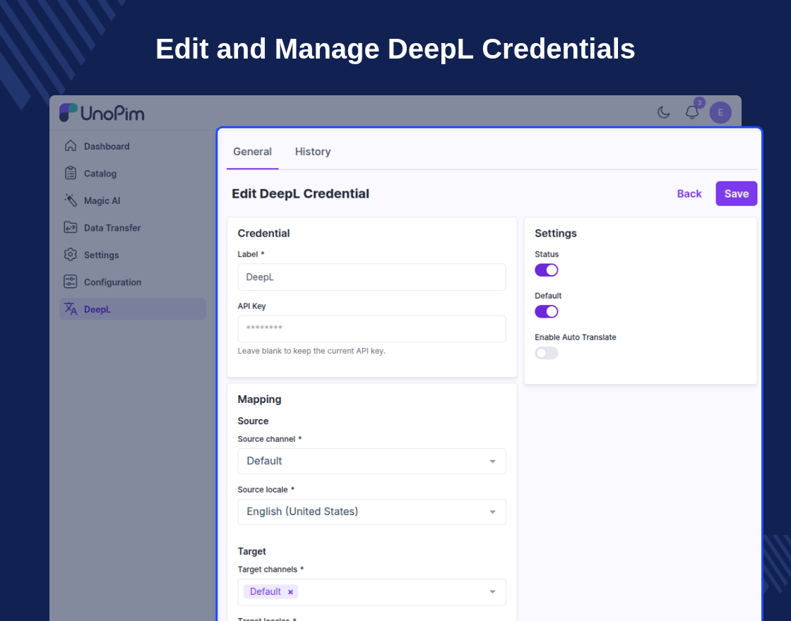 UnoPim DeepL Translation Module
