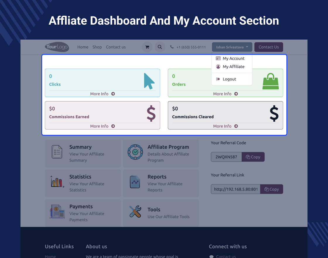 Odoo Affiliate Management