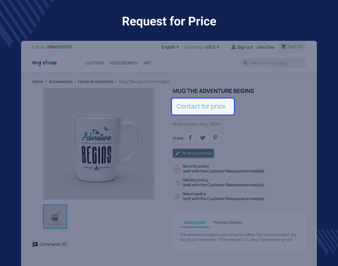 Prestashop Hide Price and Add to Cart Button