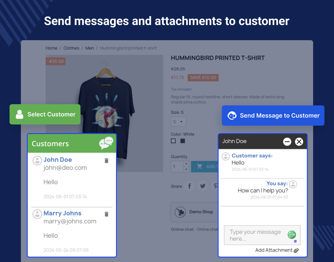 PrestaShop Marketplace Seller Buyer Chat 