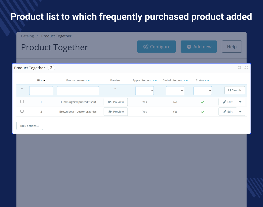 PrestaShop Frequently Purchased Together