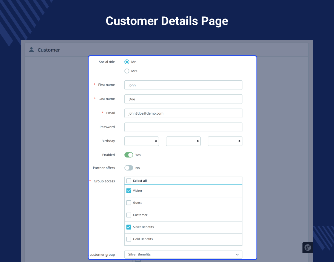 Prestashop Multi-User Customer Account | B2B Client