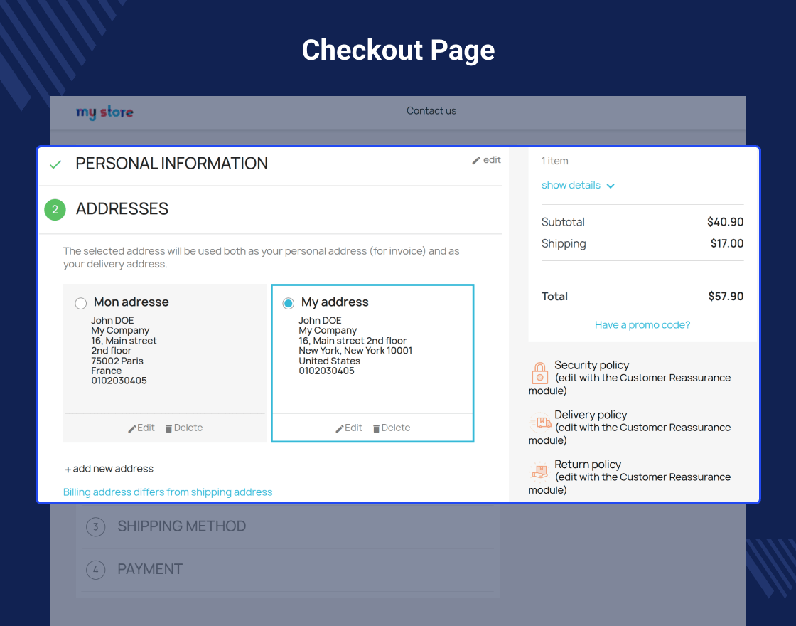 PrestaShop Country Wise Shipping