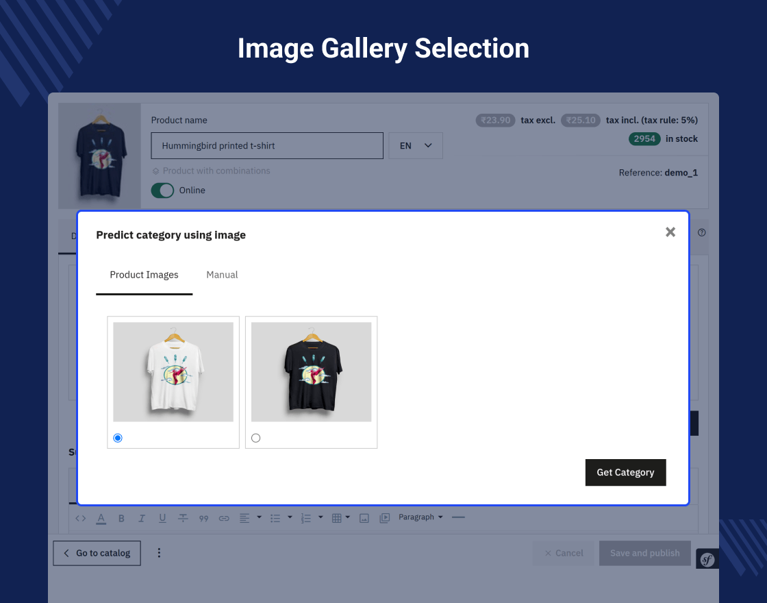 Prestashop AI Category Prediction