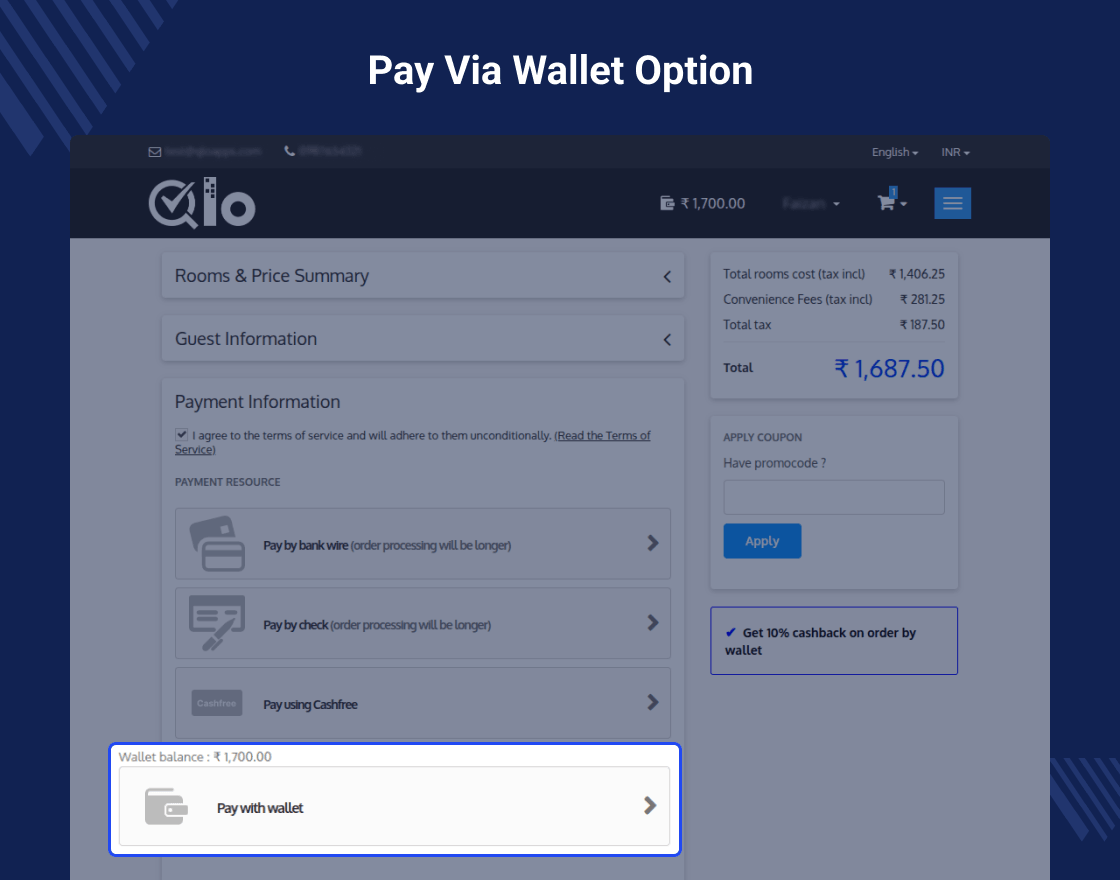 QloApps Customer Wallet