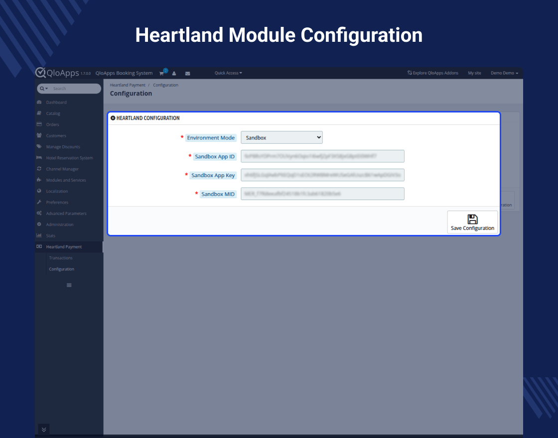 QloApps Heartland Payment Gateway