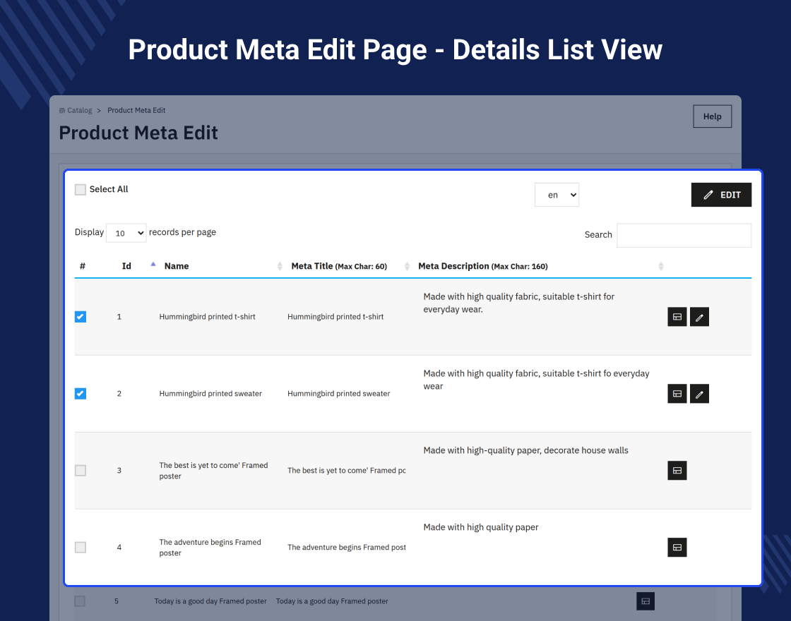 Prestashop Custom Product & Category Meta Details