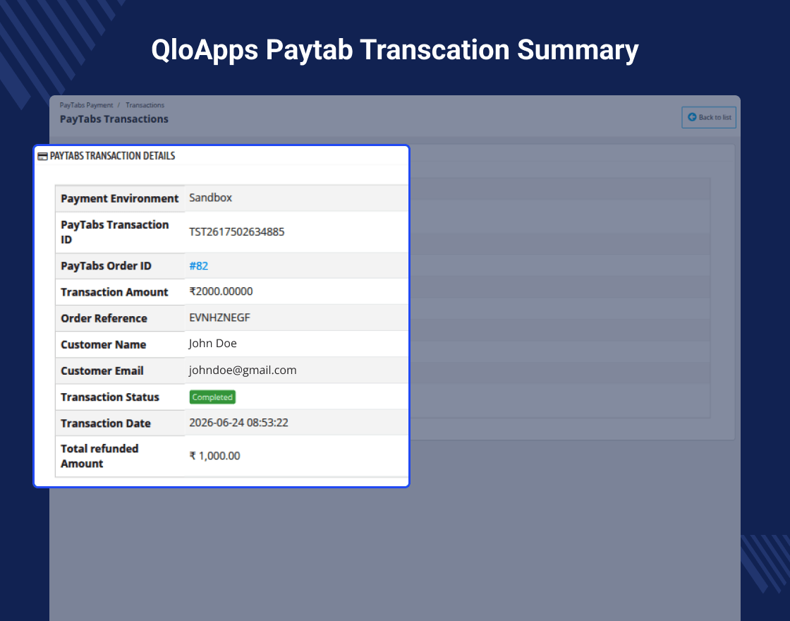 QloApps PayTabs Payment Gateway