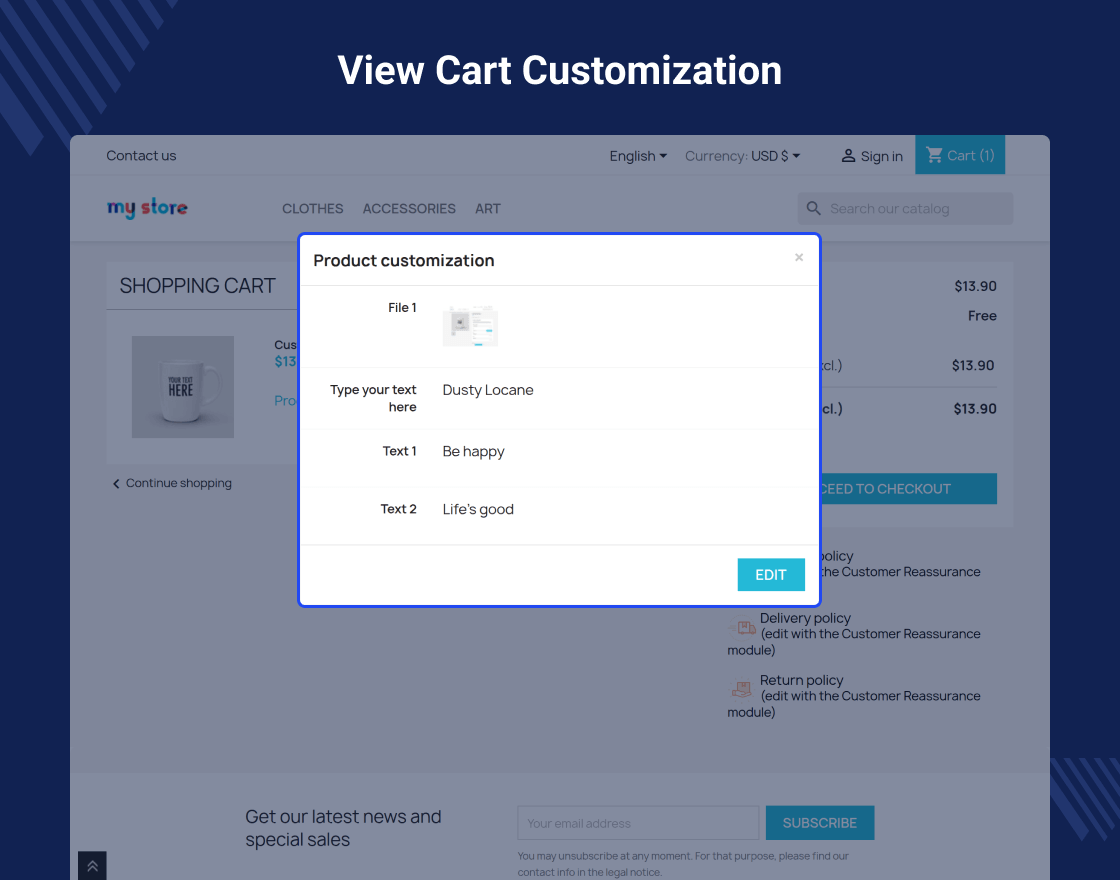 Prestashop Add Product with Customization Directly into Cart