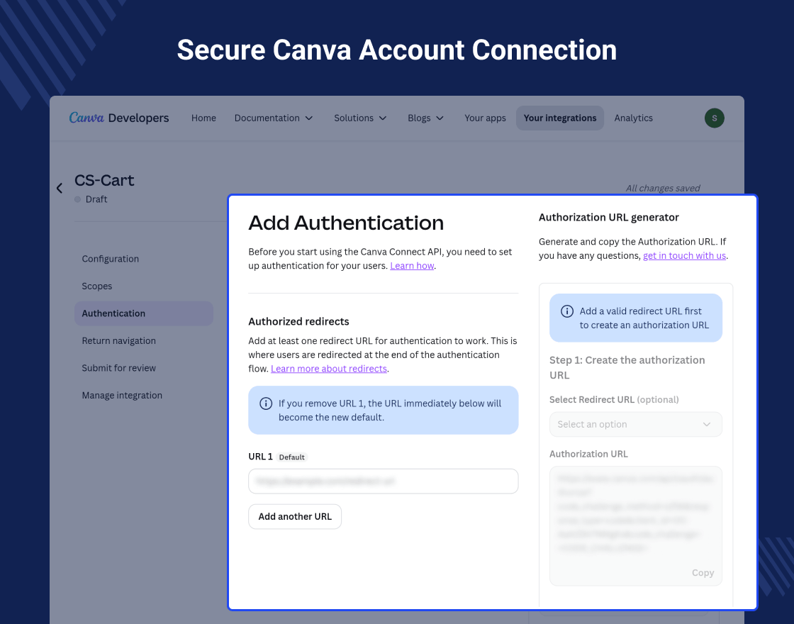 CS-Cart Canva Connect