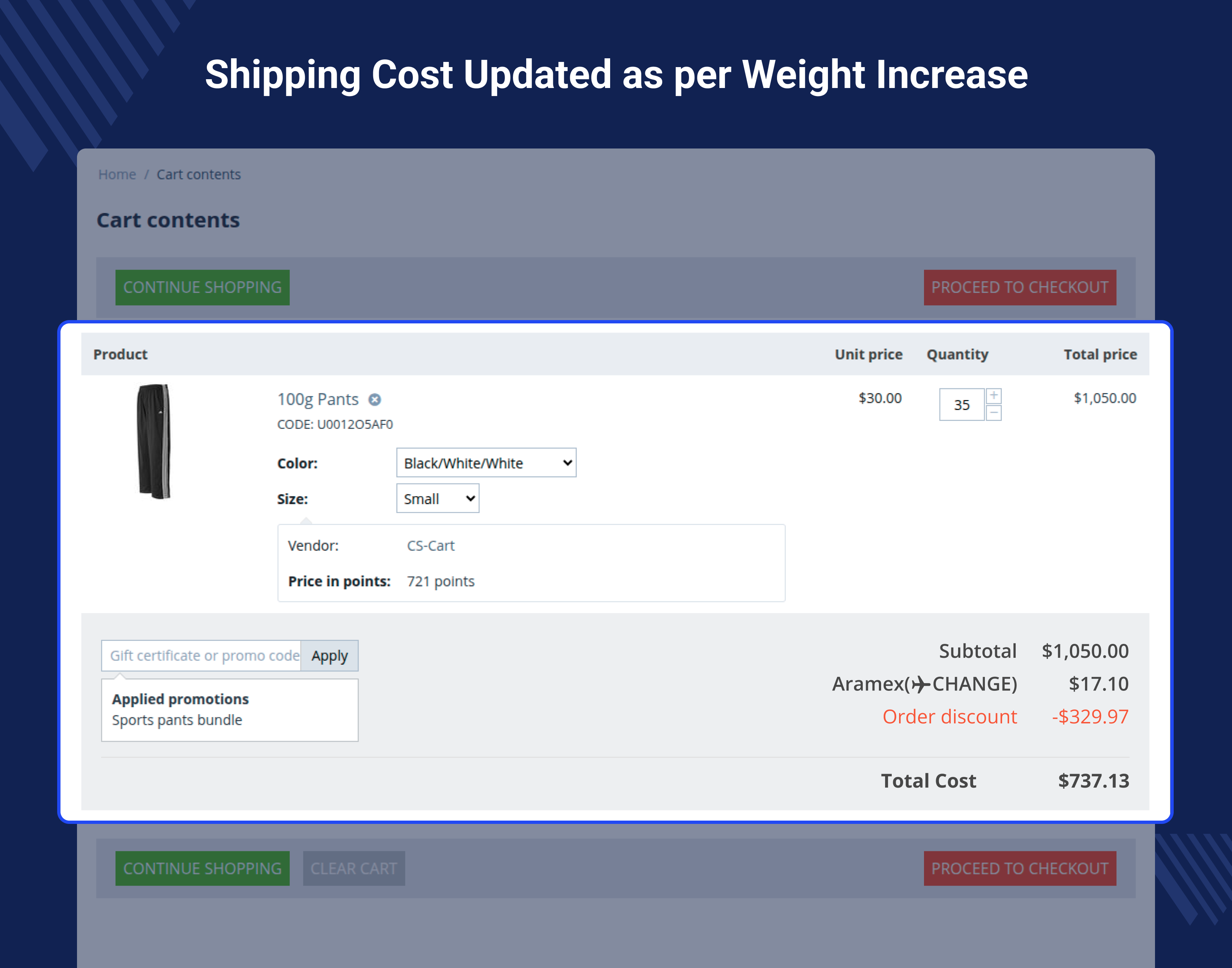 CS-Cart Aramex Connect Shipping