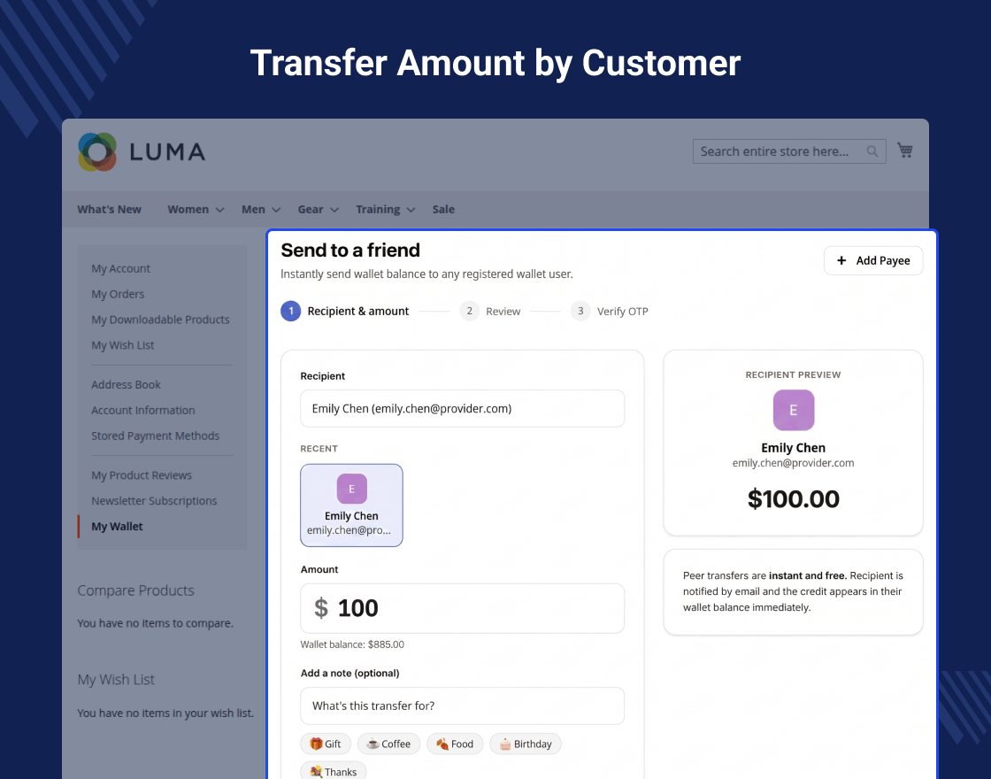 Magento 2 Wallet Extension