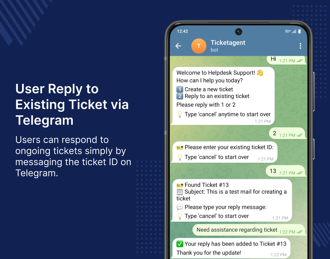 UVdesk Telegram Integration