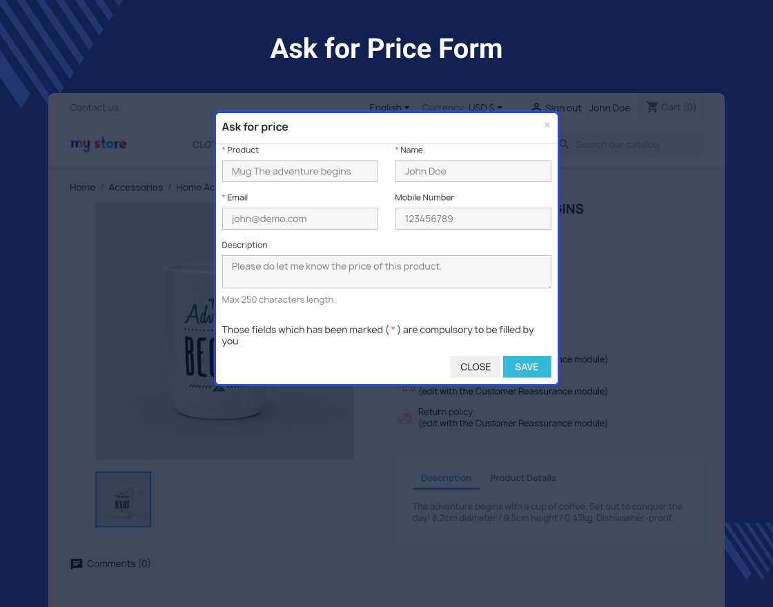 Prestashop Hide Price and Add to Cart Button
