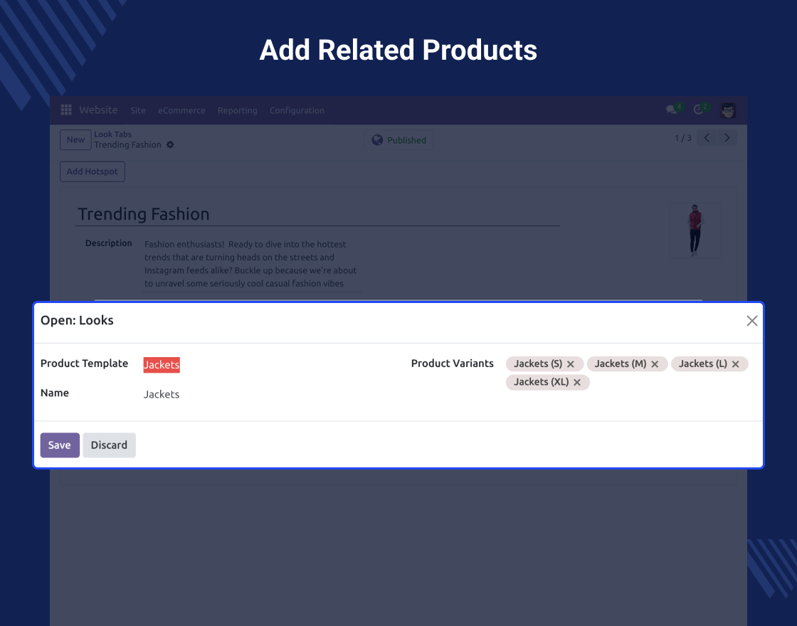 Odoo Website Shop the Look